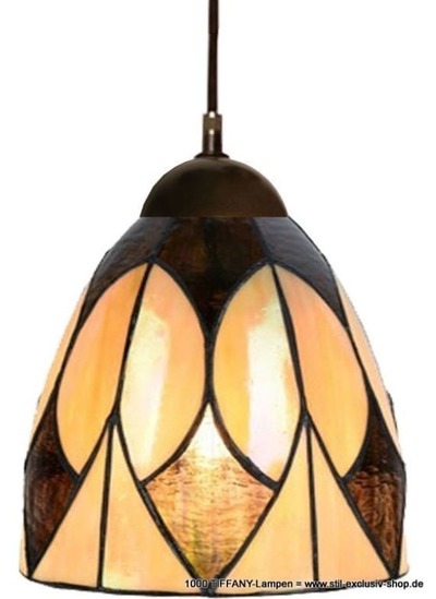 Klares, modernes Design.  TIFFANY-Hänge-Lampe, Serie LOVELY PARABOLA SMALL. von STIL-EXCLUSIV