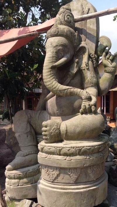 Skulptur Ganesha Steinskulptur Ganescha Stein Statue Feng Shui Design Ganeshasteinskulptur Garten Statue Dekoration Aus Stein in Bali von Hand gemeißelt und poliert Sculpture Ganesha Stone Sculpture Ganesha Stone Statue Feng Shui Design Ganesh Stone Sculp von https://www.tar-shop-bali.com