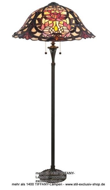 EXTRA-Modell!  ø 48cm. elegante TIFFANY-Steh-Lampe, unsere umfangreiche Serie JOCELYN. von STIL-EXCLUSIV