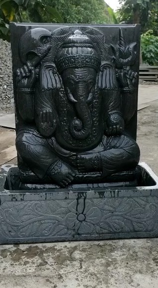 Ganesha Relief Brunnen Wasserspiel Springbrunnen Wasserwand Wandrelief Wand deco Wandschmuck von TARSHOPBALI