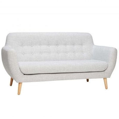 Hübsch Interior 2-Sitzer Sofa mit Birkenbeinen hellgrau, 160cm von EIKORA