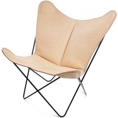 OX Denmarq Trifolium Chair Schmetterlingstuhl, Leder von EIKORA