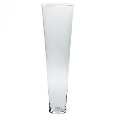 Bodenvase Famous 80cm, transparent, Glas von CRISTALICA