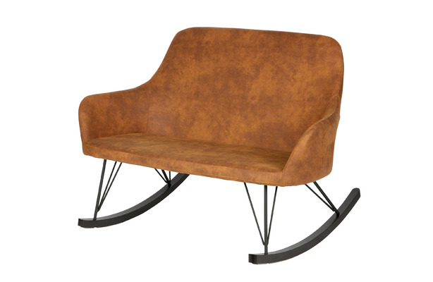 BePureHome Roll Schaukelsofa 2-Sitzer, cognac von EIKORA