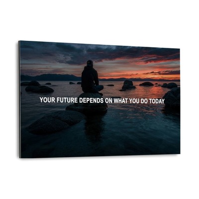 Alu-Dibond Bild "YOUR FUTURE" von Hustling Sharks von Hustling Sharks