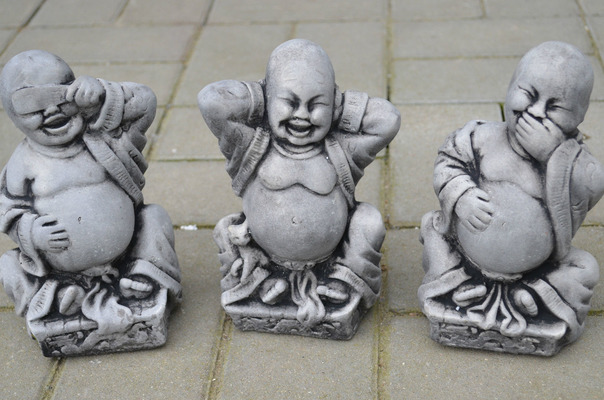 FENG Shui Buddha 3-Set ca. 4,6 kg von Sophias Gartenfiguren