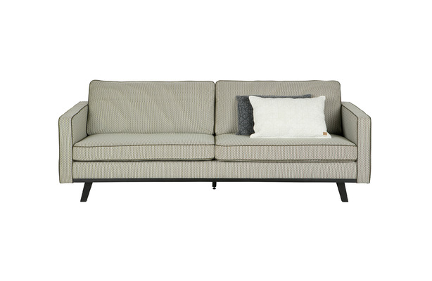 BePureHome Rebel 3-Sitzer Sofa in grün gemustertem Stoff von EIKORA