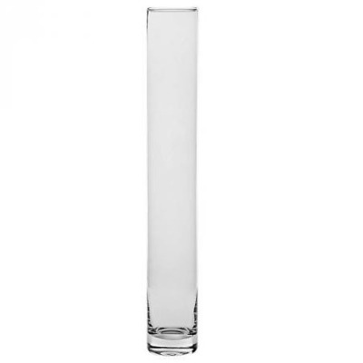Bodenvase Rurka Famous 50cm, transparent, Glas von CRISTALICA