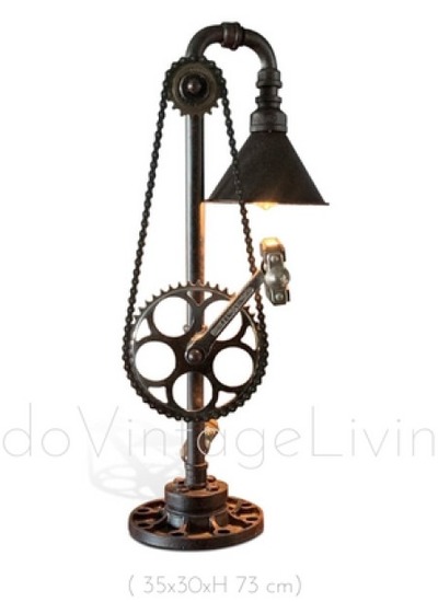 Industrial Table Lamp, Industrial Lamp, Vintage Lamp, Bar, Restaurant von Indo Vintage Living
