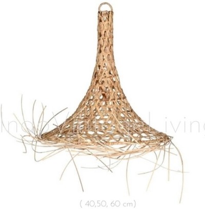 Natural Hanging Lamp 3 Size, Rattan Lamp, Dining room lamp Living room lamp von Indo Vintage Living