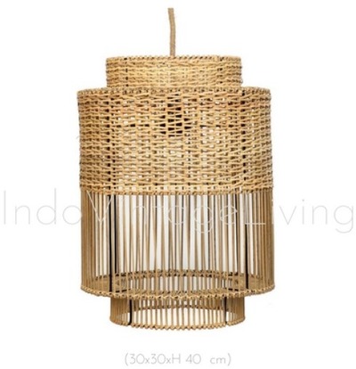 Rattan Pendant Lamp, Hanging Lamp, Rattan Lamp, Home Décor von Indo Vintage Living