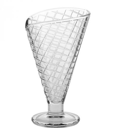 Eiscremeglas Waffel Bambini 16,5cm, transparent, Glas von CRISTALICA