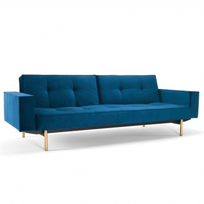 Innovation Splitback Schlafsofa Samt von EIKORA