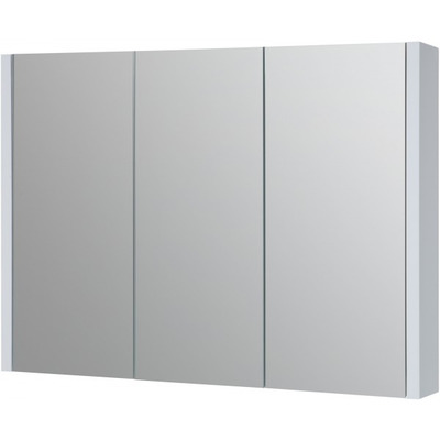 Albero Design Trento Spiegelschrank, weiß glänzend - 90 x 65cm von EIKORA