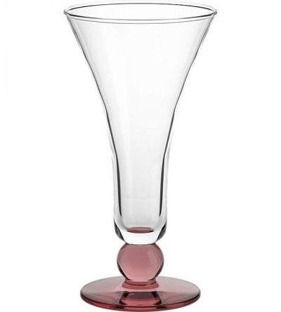 Eiscremeglas Lazio Amore Vero 24cm, Altrosa, Glas von CRISTALICA