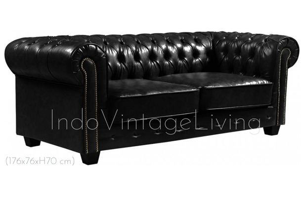 Chesterfield Sofa 2 Seater, Sofa von Indo Vintage Living