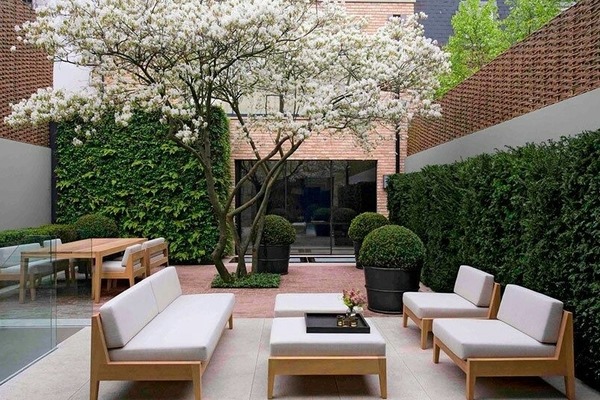 Gartensitzgruppe Sofa Outdoor Lounge Teakholz Outdoorsitzgruppe Loungesofa Gartenmöbel Sitzgruppe von TARSHOPBALI