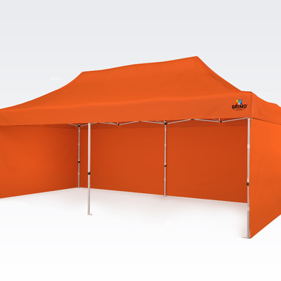 Verkaufsstand 3x6m Super Aluminium Orange von Brimo