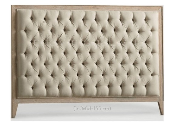 Padded Headboard, Tufted Headboard, Shabby Collection von Indo Vintage Living