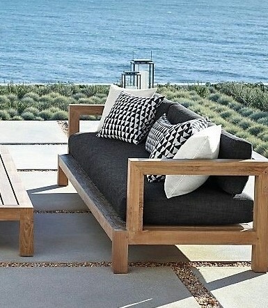 Sofa Loungesofa Outdoorsofa Teakholz Outdoor Gartensofa Terrassen Sitzmöbel Gartenmöbel Lounge Couch von TARSHOPBALI