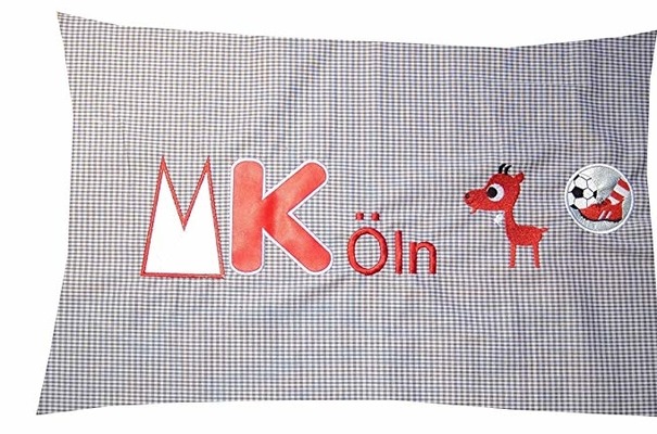 Kissen/Kissenbezug Kölner Dom/Köln mit Innenkissen ca. 40x60 cm von C-Fashion-Design