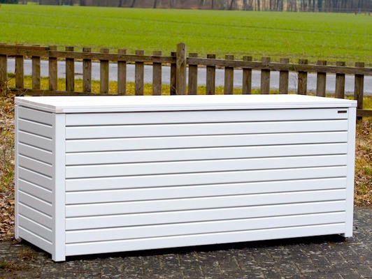 Auflagenbox / Kissenbox Holz XL, Weiß von www.binnen-markt.de