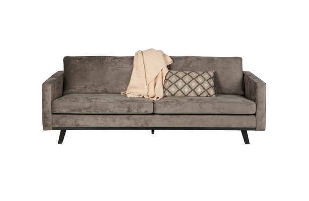 BePureHome Rebel 3-Sitzer Sofa mit Samtbezug, braun von EIKORA