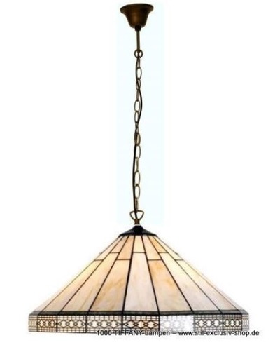 EXTRA-Modell.  50cm ø. hohe TIFFANY-Hänge-Lampe, unsere Serie OXFORD. von STIL-EXCLUSIV