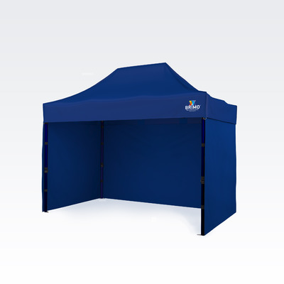 Verkaufsstand 2x3m Exclusive Stahl Blau von Brimo