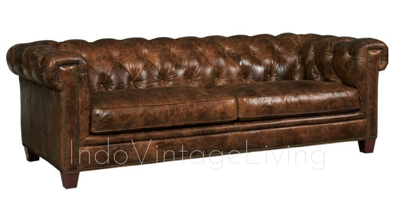 Sofa Chesterfield 3 Seater von Indo Vintage Living