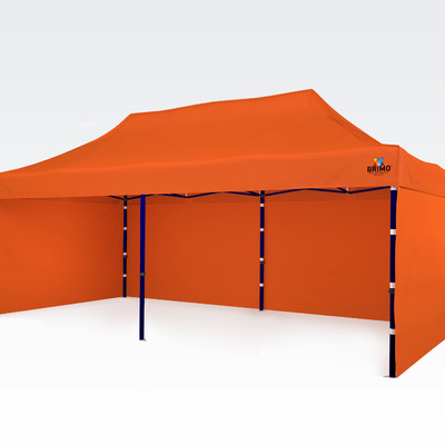 Laube 3x6m Exclusive Stahl Orange von Brimo