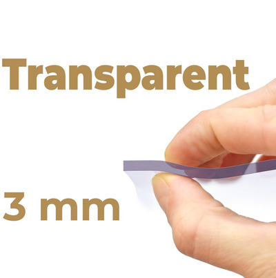 Tischschutzfolie 3mm Transparent nach Maß von www.tischschutz.de