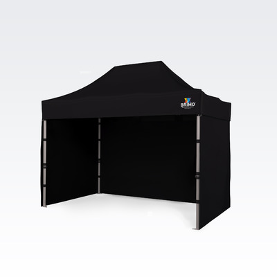 Faltzelt 2x3m Exclusive Aluminium Schwarz von Brimo