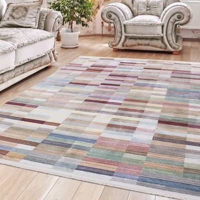 Hochwertiger Moderner Designer Teppich Empera Quantum E1804 Multi 80x150cm von Carpettex Teppich Discounter