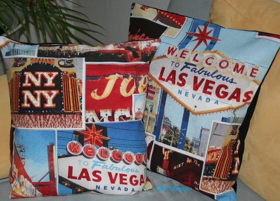 Kissenbezug "Las Vegas" in verschiedenen Größen erhältlich von CMS-Naehguru