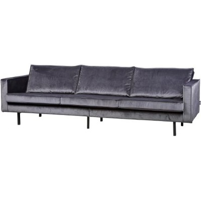 BePureHome Rodeo Velvet Sofa 3-Sitzer grau von EIKORA