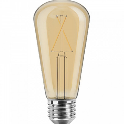 LED Filament Vintage Edison Birne ST64 2 Watt WW Goldglas (amber) von High-Light Shop