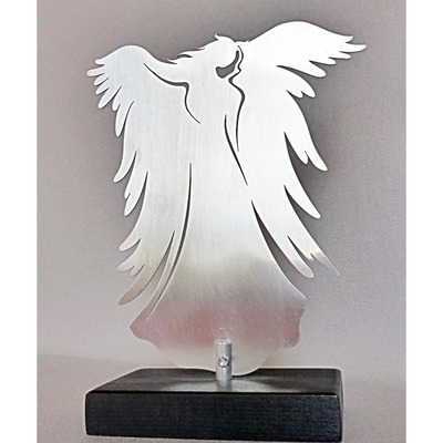 Edelstahl-Skulptur "Engel" von Kunstwerk