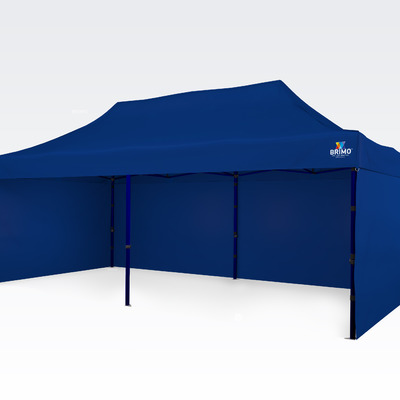 Verkaufsstand 3x6m Exclusive Stahl Blau von Brimo