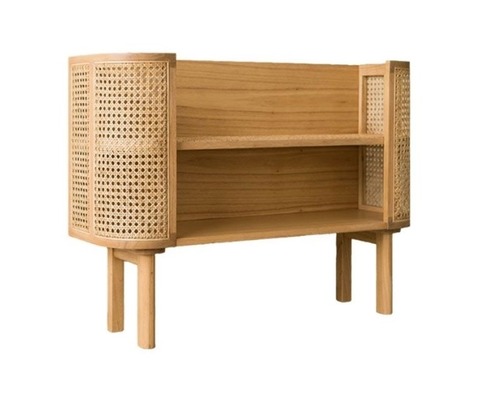 Rattan Side Cabinet, Cabinet, Natural von Indo Vintage Living