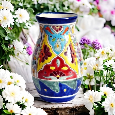 Mexiko Vase Talavera - Bunt-B von mexambiente-shop