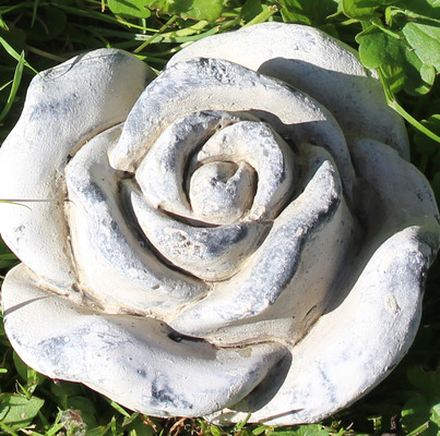 Rosenblüte AGATHA antikbeige Ø 13 cm von dekoo24