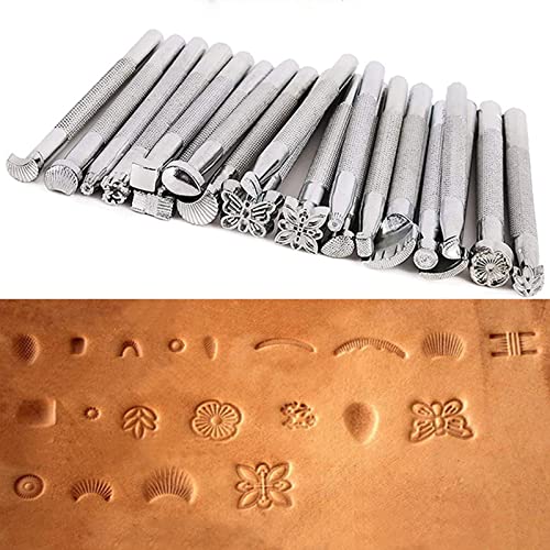 20 Stück Lederstempel für Ton, Metallstempel-Set, Prägestempel (20 Stück) von 通用