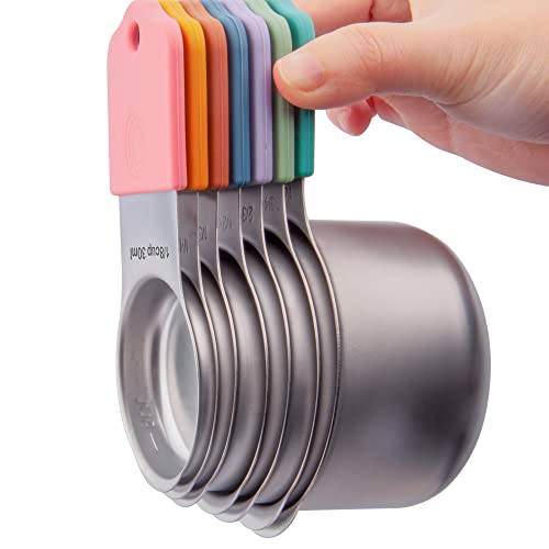 Magntic measuring cup set of 7, 18/8 304 stainless steel (Multi-color) von 通用