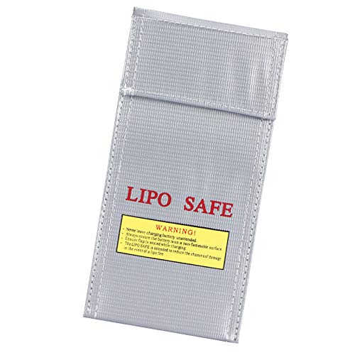Akku-Schutztasche, Praktische 10 x 20 cm Lithium-Ionen-Akkutasche, zum sicheren Aufbewahren und Transportieren von Akkus für Elektriker für Zuhause von 01 02 015