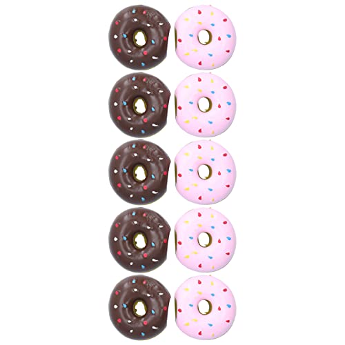Donut Quietsche-Hundespielzeug, verschleißfestes, niedliches Aussehen Latex-Hundekauspielzeug für interaktives Spielen zum Holen zum Kauen von 01 02 015