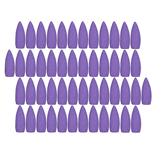 Rückfluss-Räucherkegel, 50 Stück Wasserfall-Räucherkegel mit Trockenmittel für Hotels(Lavendel (Blechdose)) von 01 02 015