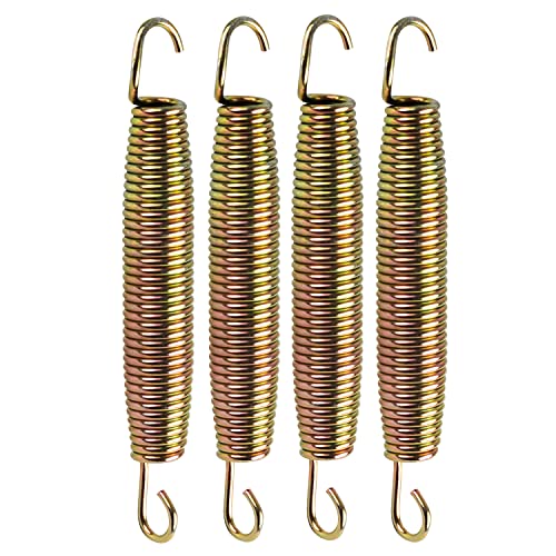 4X Zugfeder Feder Camping - 18 cm lang - Doppelhaken - Federstahl Ø 1 mm - verzinkt - 180 mm von #11