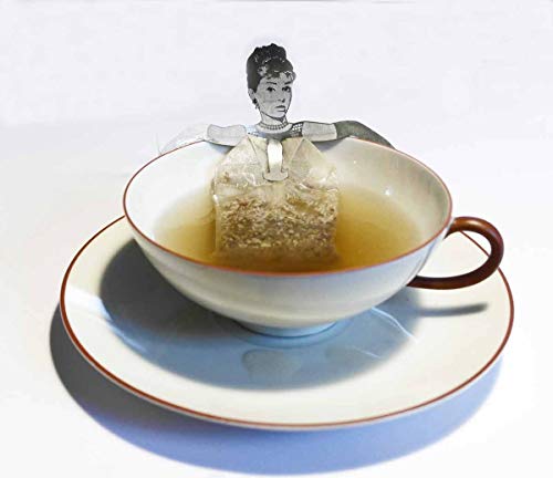 Diva Teebeutel-Halter Souvenir Geschenk, 3D Edelstahl Figur zum Tee Trinken von 13gramm
