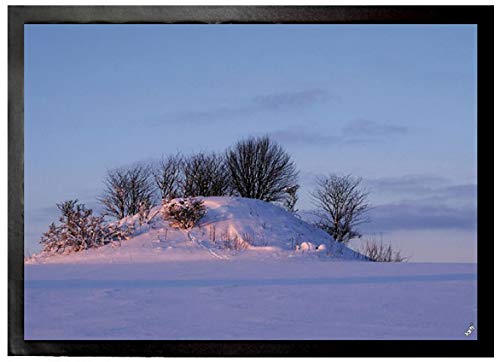 1art1 Winter Scheelandschaft In Schimmerndem Winterlicht Fußmatte Dekomatte Innenbereich | Design Türmatte 70x50 cm von 1art1